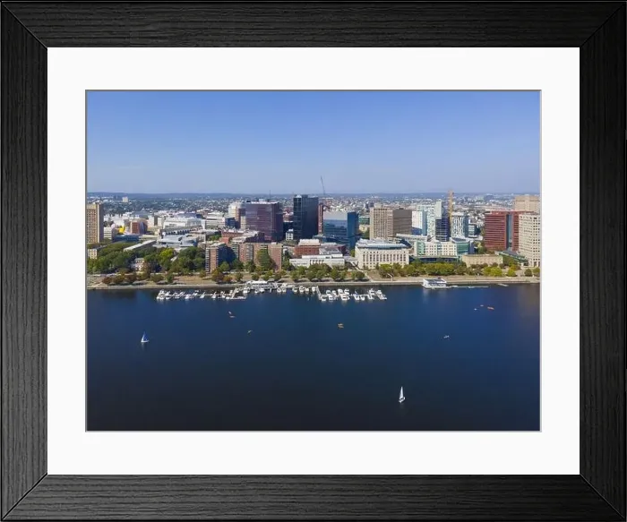 Framed Print : Cambridge modern city skyline including MIT aerial view from Charles River, Cambridge, Massachusetts MA, USA Framed Print : Cambridge modern city skyline including MIT aerial view from Charles River, Cambridge, Massachusetts MA, USA