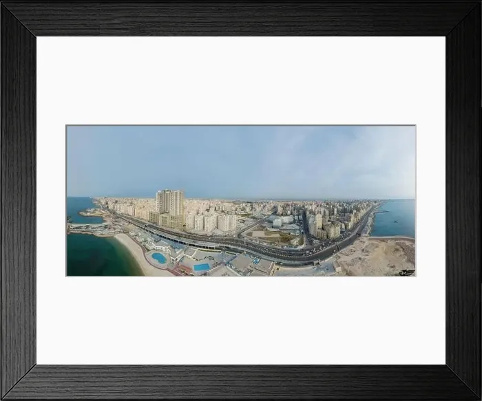 Framed Print : Alexandria, EGYPT From The Sky Framed Print : Alexandria, EGYPT From The Sky