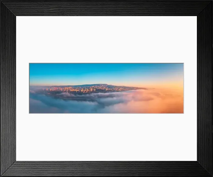 Framed Print : Varna, Bulgaria cityscape, aerial drone view over the city skyline Framed Print : Varna, Bulgaria cityscape, aerial drone view over the city skyline