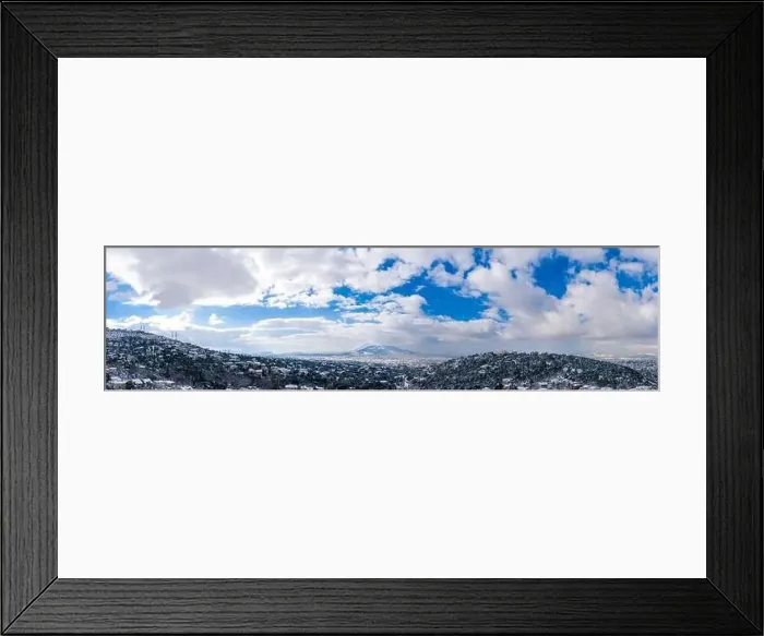 Framed Print : Greece, Athens city snowy, winter day Framed Print : Greece, Athens city snowy, winter day