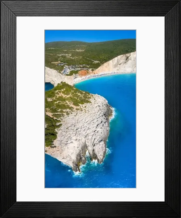 Framed Print : Famous Porto Katsiki beach in Lefkada island, Greece Framed Print : Famous Porto Katsiki beach in Lefkada island, Greece