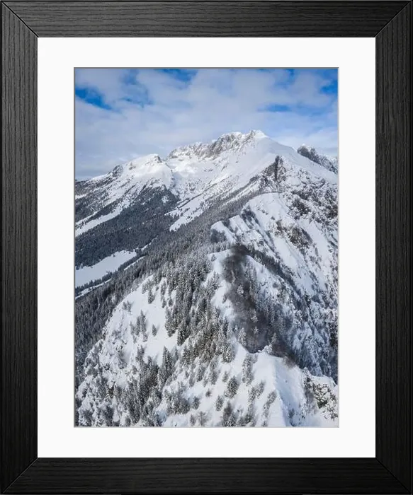 Framed Print : Monte Gulter and the Presolana massif in winter Framed Print : Monte Gulter and the Presolana massif in winter