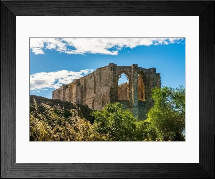 Framed Print : View of Saint Félix de Monceau abbey in Gigean in Hérault in Occitania, France Framed Print : View of Saint Félix de Monceau abbey in Gigean in Hérault in Occitania, France