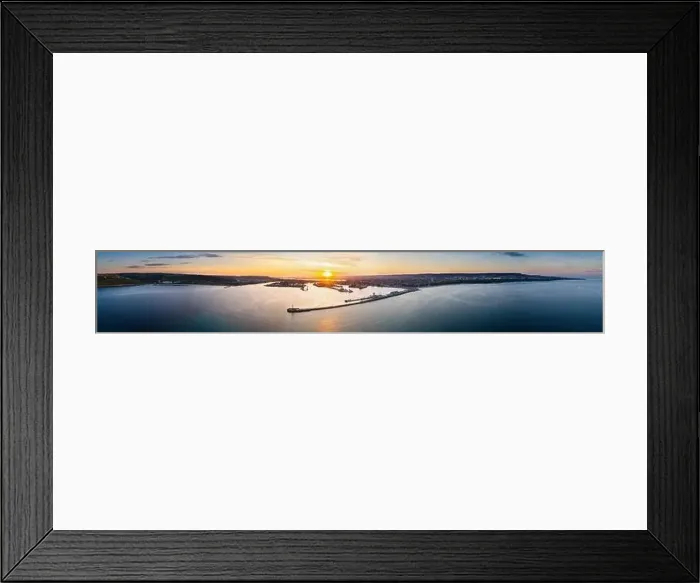 Framed Print : Sunset aerial of the port of Varna in Bulgaria Framed Print : Sunset aerial of the port of Varna in Bulgaria