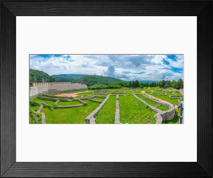 Framed Print : Ruins of Krakra fortress in Bulgarian town Pernik