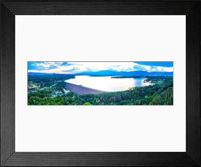 Framed Print : Sunset aerial view of Koprinka dam in Bulgaria Framed Print : Sunset aerial view of Koprinka dam in Bulgaria