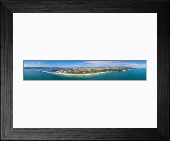Framed Print : Aerial view of the central beach of the bulgarian town Varna Framed Print : Aerial view of the central beach of the bulgarian town Varna