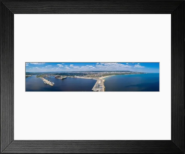 Framed Print : Aerial view of the port of Varna in Bulgaria Framed Print : Aerial view of the port of Varna in Bulgaria