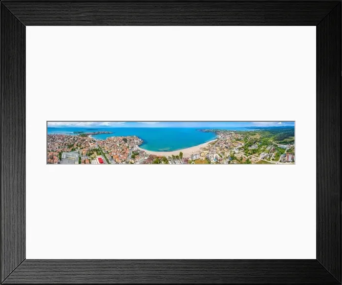 Framed Print : Aerial view of Bulgarian town Sozopol Framed Print : Aerial view of Bulgarian town Sozopol