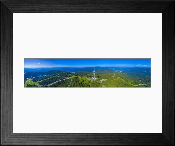 Framed Print : Telecommunications tower at Snezhanka peak near Pamporovo in Bulgaria