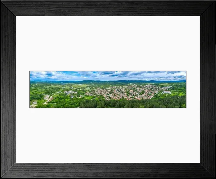 Framed Print : Aerial view of Malko Tarnovo town in Bulgaria Framed Print : Aerial view of Malko Tarnovo town in Bulgaria