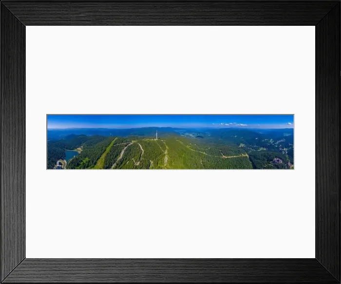 Framed Print : Telecommunications tower at Snezhanka peak near Pamporovo in Bulgaria