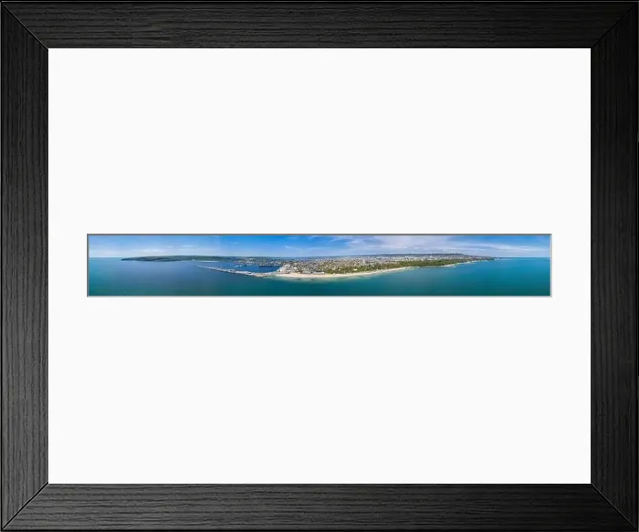 Framed Print : Aerial view of the central beach of the bulgarian town Varna Framed Print : Aerial view of the central beach of the bulgarian town Varna