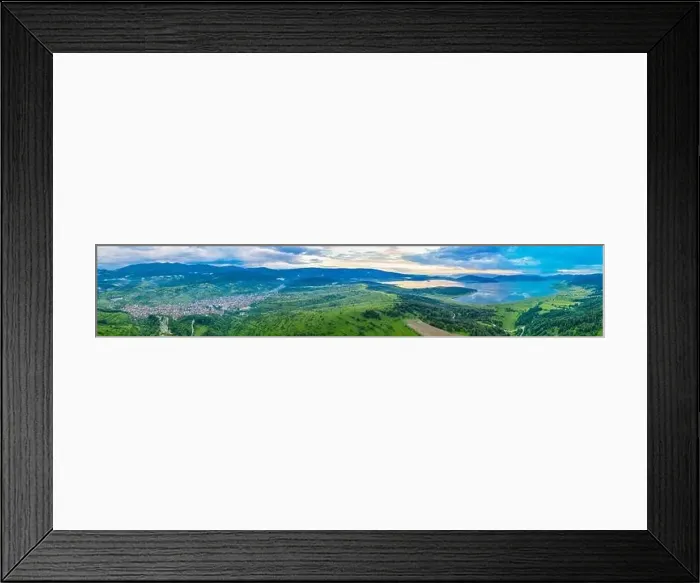 Framed Print : Sunset aerial view of Batak reservoir in Bulgaria Framed Print : Sunset aerial view of Batak reservoir in Bulgaria