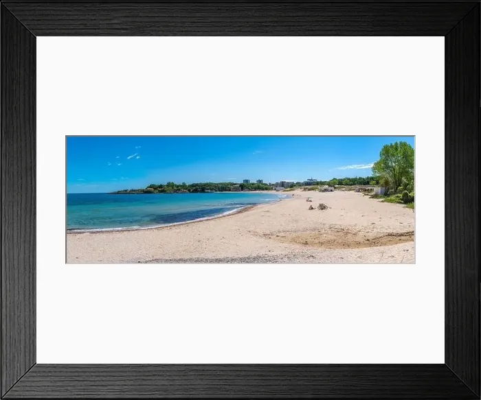 Framed Print : Aerial view of Atliman beach in Kiten, Bulgaria Framed Print : Aerial view of Atliman beach in Kiten, Bulgaria