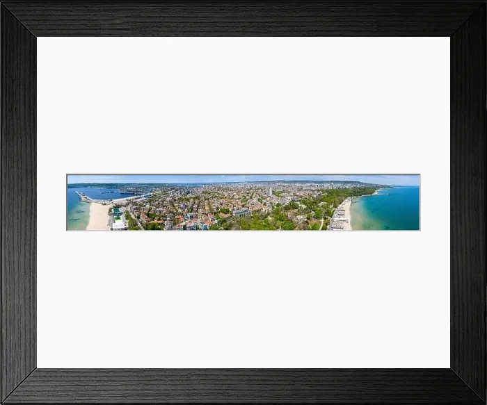 Framed Print : Aerial view of the Bulgarian city Varna Framed Print : Aerial view of the Bulgarian city Varna