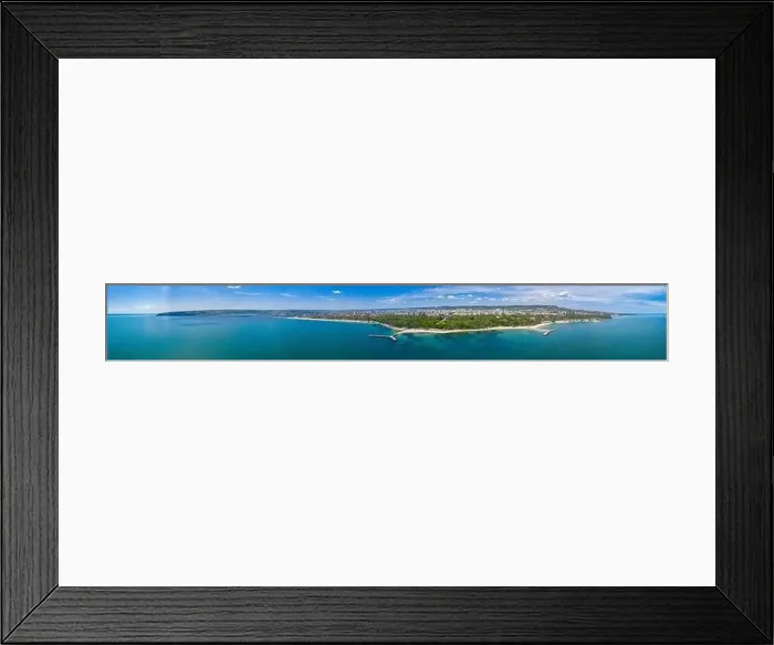 Framed Print : Aerial view of the central beach of the bulgarian town Varna Framed Print : Aerial view of the central beach of the bulgarian town Varna
