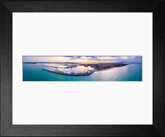 Framed Print : Aerial view of the port of Bourgas in Bulgaria Framed Print : Aerial view of the port of Bourgas in Bulgaria