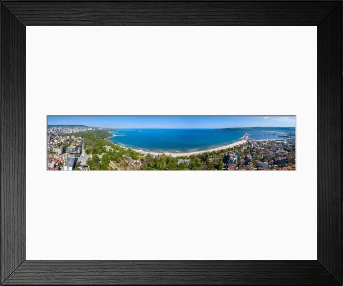 Framed Print : Aerial view of the Bulgarian city Varna Framed Print : Aerial view of the Bulgarian city Varna