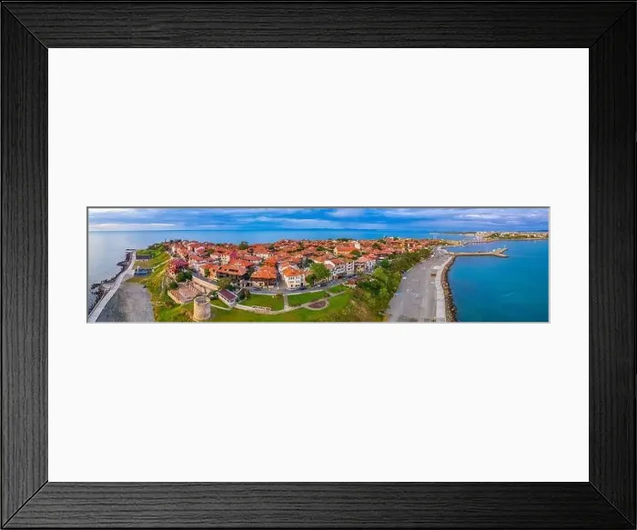 Framed Print : Aerial view of the Bulgarian town Nessebar Framed Print : Aerial view of the Bulgarian town Nessebar