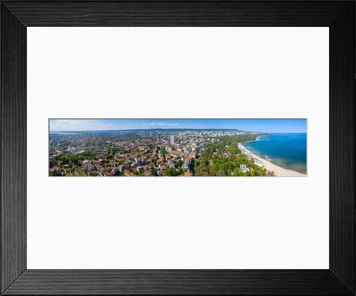 Framed Print : Aerial view of the Bulgarian city Varna Framed Print : Aerial view of the Bulgarian city Varna