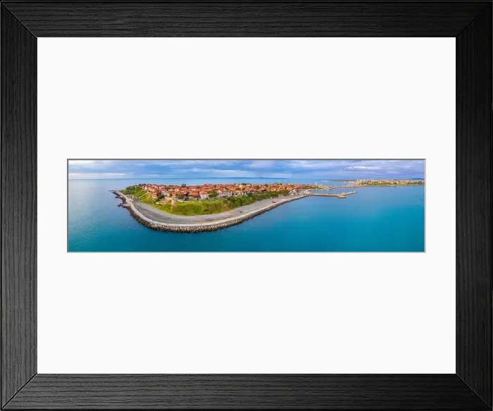 Framed Print : Aerial view of the Bulgarian town Nessebar Framed Print : Aerial view of the Bulgarian town Nessebar
