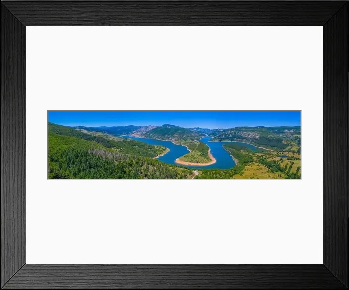 Framed Print : The meanders of Arda river near Ribartsi village in Bulgaria Framed Print : The meanders of Arda river near Ribartsi village in Bulgaria