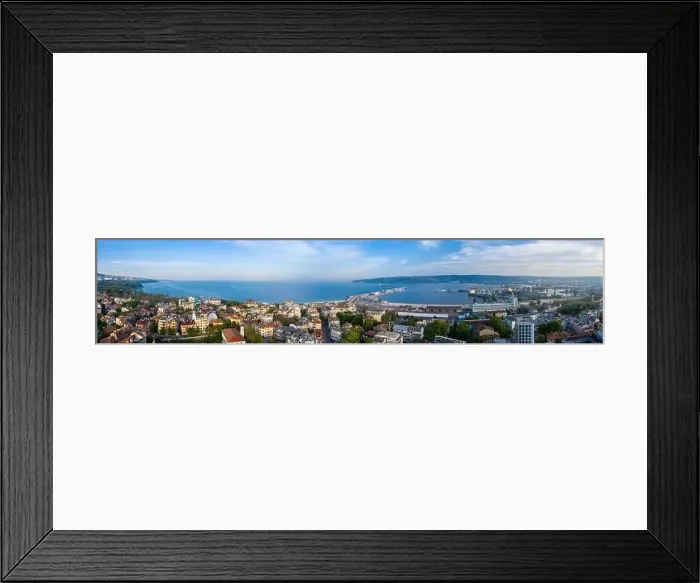 Framed Print : Aerial view of the Bulgarian city Varna Framed Print : Aerial view of the Bulgarian city Varna