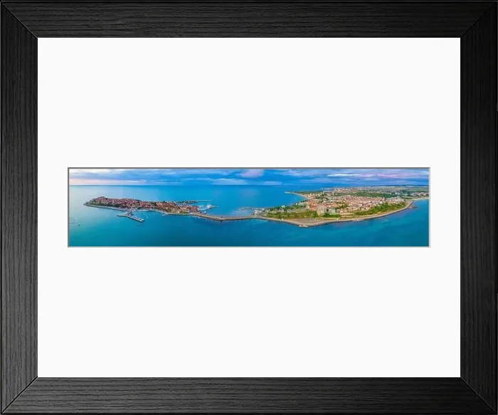 Framed Print : Aerial view of the Bulgarian town Nessebar Framed Print : Aerial view of the Bulgarian town Nessebar