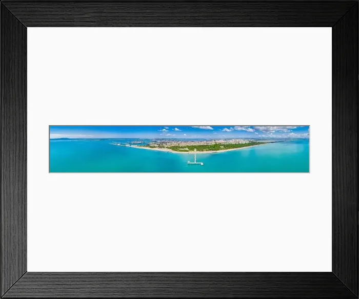 Framed Print : Aerial view of the pier of Burgas in Bulgaria Framed Print : Aerial view of the pier of Burgas in Bulgaria