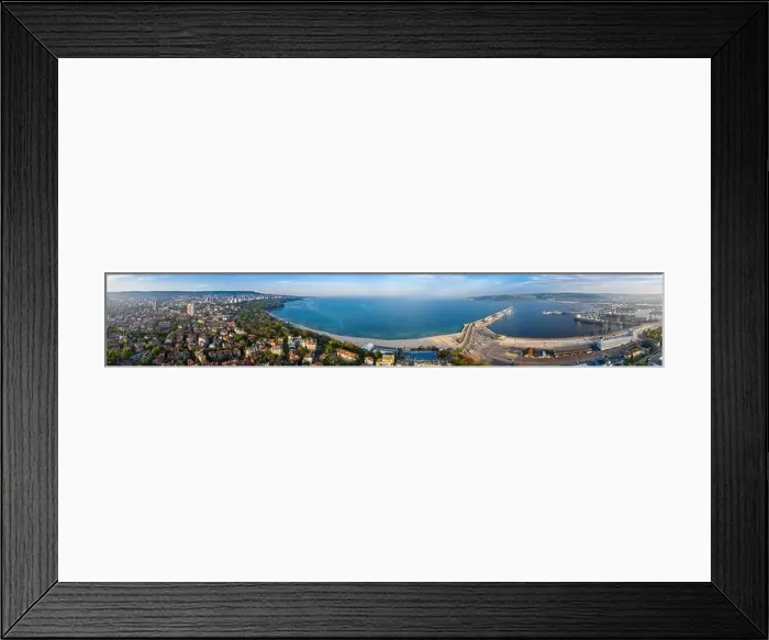 Framed Print : Aerial view of the port of Varna in Bulgaria Framed Print : Aerial view of the port of Varna in Bulgaria