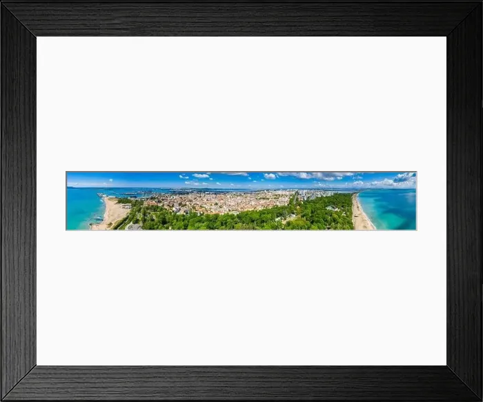 Framed Print : Aerial view of the Bulgarian city Bourgas Framed Print : Aerial view of the Bulgarian city Bourgas