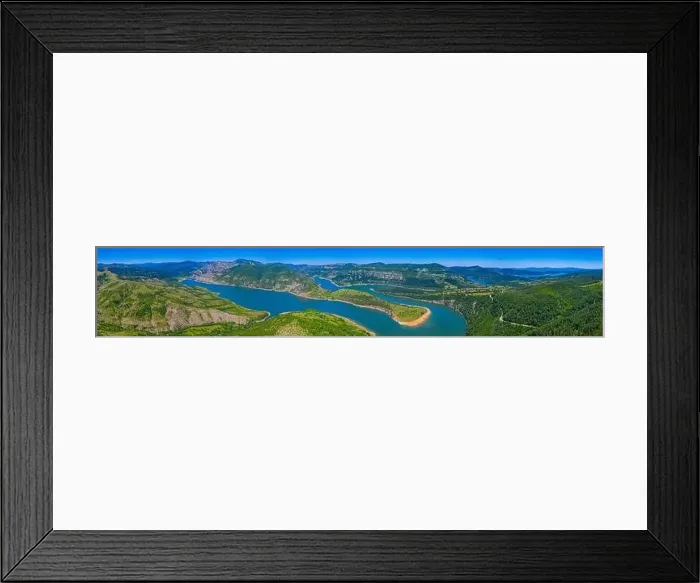 Framed Print : The meanders of Arda river near Ribartsi village in Bulgaria Framed Print : The meanders of Arda river near Ribartsi village in Bulgaria