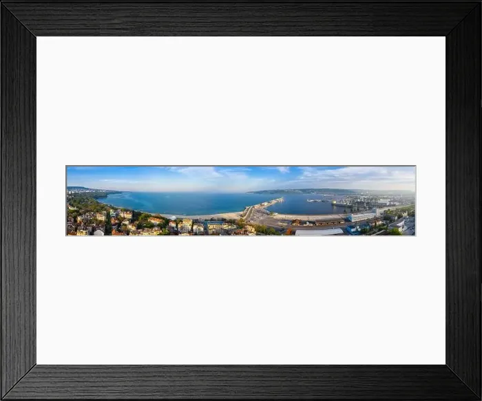 Framed Print : Aerial view of the port of Varna in Bulgaria Framed Print : Aerial view of the port of Varna in Bulgaria