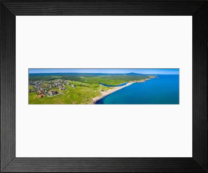 Framed Print : Aerial view of Sinemorets village in Bulgaria Framed Print : Aerial view of Sinemorets village in Bulgaria