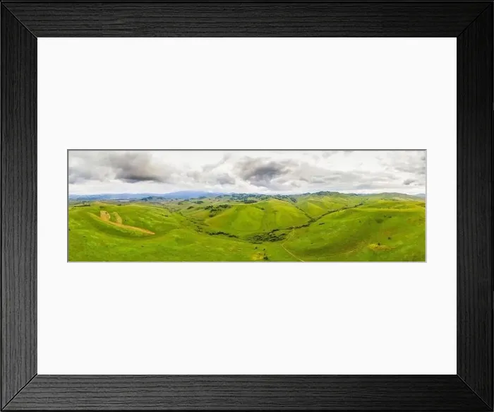 Framed Print : Hills and mountains Altai republic Russia, aerial top view Framed Print : Hills and mountains Altai republic Russia, aerial top view