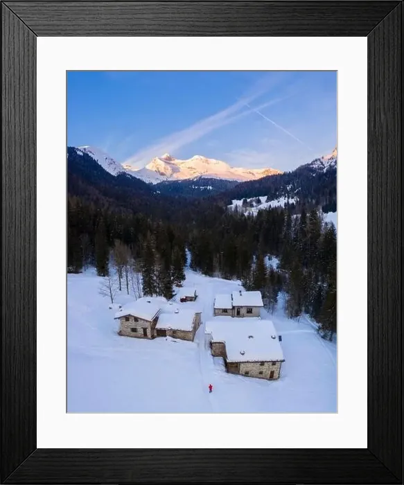 Framed Print : Aerial view of Ferrante and Ferrantino mountains from Baite del Moschel
