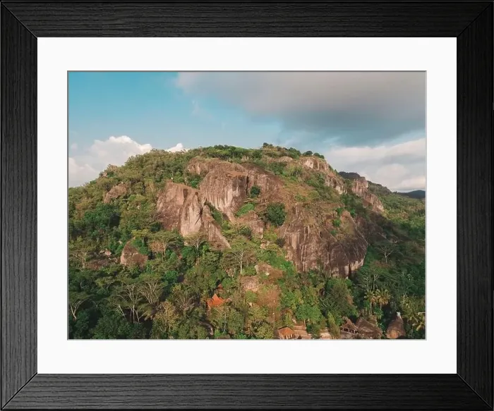 Framed Print : Aerial view of cliffs Gunung Api Purba in Yogyakarta, Indonesia Framed Print : Aerial view of cliffs Gunung Api Purba in Yogyakarta, Indonesia