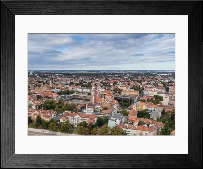Framed Print : aerial photo of beautiful Szeged with Tisza Framed Print : aerial photo of beautiful Szeged with Tisza