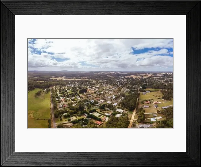 Framed Print : Aerial View of Trentham in Australia Framed Print : Aerial View of Trentham in Australia