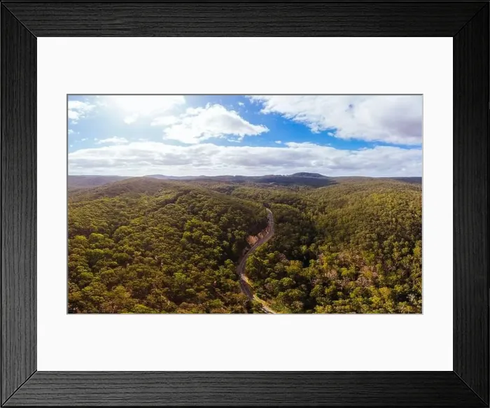 Framed Print : Aerial View of Blackwood in Australia Framed Print : Aerial View of Blackwood in Australia