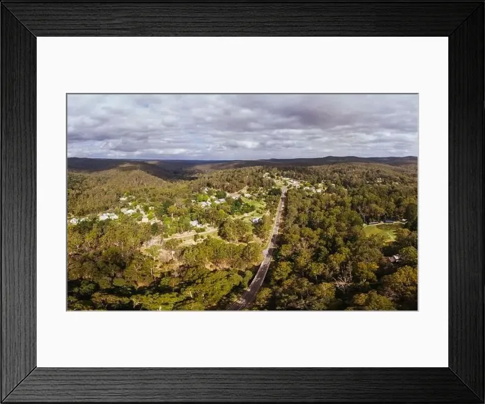 Framed Print : Aerial View of Blackwood in Australia Framed Print : Aerial View of Blackwood in Australia