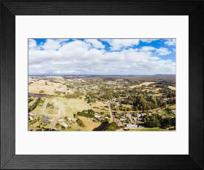 Framed Print : Aerial View of Trentham in Australia Framed Print : Aerial View of Trentham in Australia