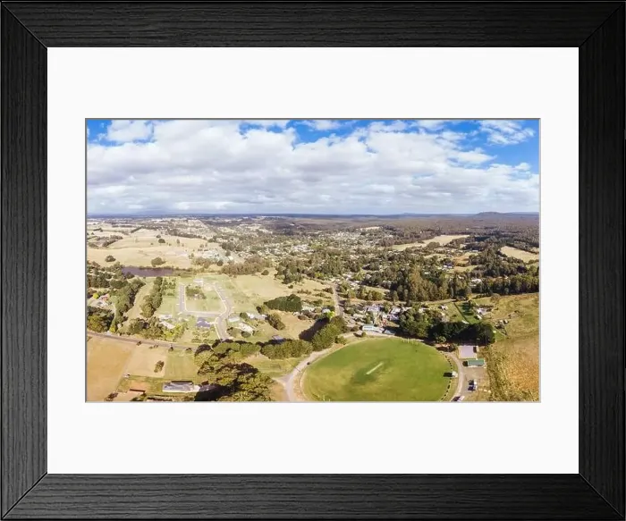 Framed Print : Aerial View of Trentham in Australia Framed Print : Aerial View of Trentham in Australia