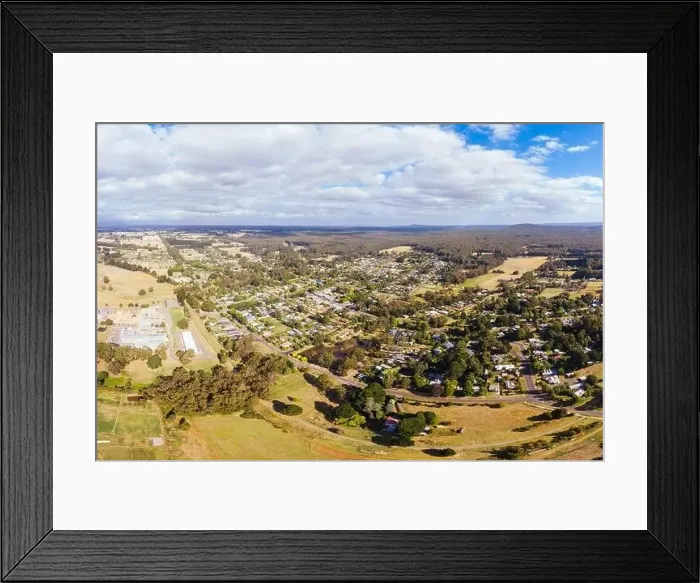 Framed Print : Aerial View of Trentham in Australia Framed Print : Aerial View of Trentham in Australia