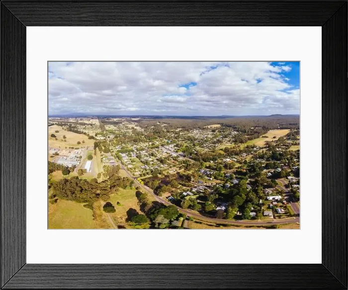 Framed Print : Aerial View of Trentham in Australia Framed Print : Aerial View of Trentham in Australia