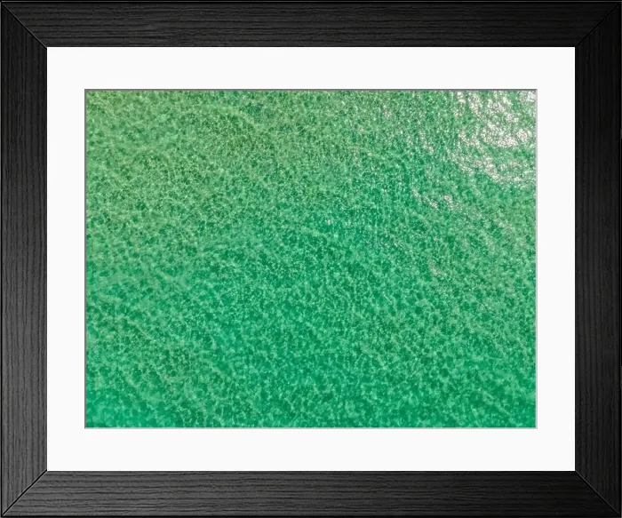 Framed Print : Aerial top view by drone of sea surface Framed Print : Aerial top view by drone of sea surface