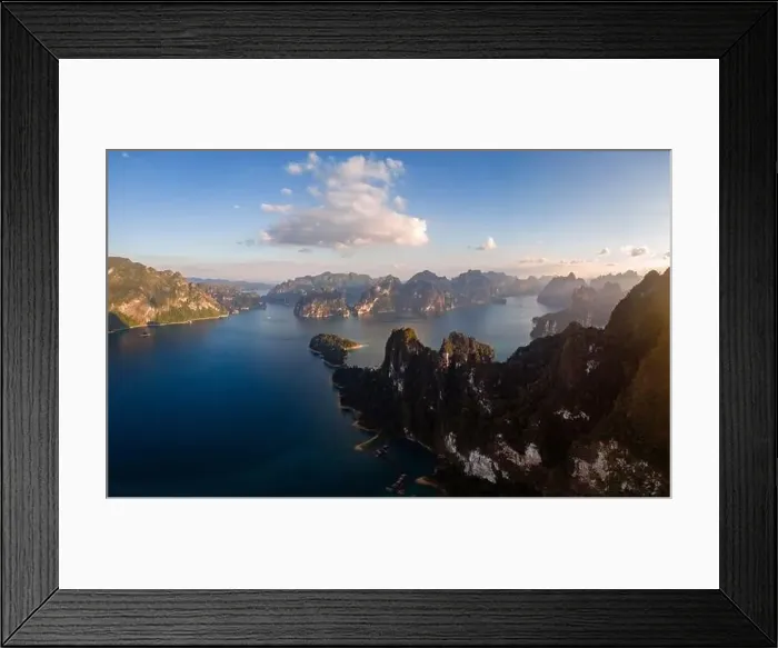 Framed Print : Khao Sok Thailand, Scenic mountains on the lake in Khao Sok National Park Framed Print : Khao Sok Thailand, Scenic mountains on the lake in Khao Sok National Park