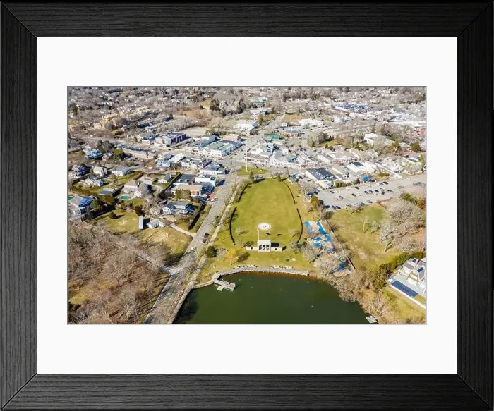 Framed Print : Aerial view of Agawam Park and vicinty, southampton, ny Framed Print : Aerial view of Agawam Park and vicinty, southampton, ny