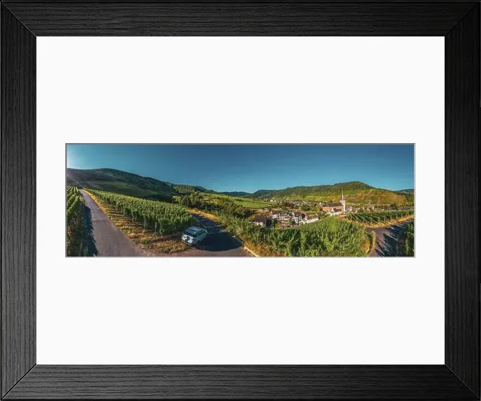 Framed Print : Panoramic view of the Moselle vineyards near Bruttig-Fankel Framed Print : Panoramic view of the Moselle vineyards near Bruttig-Fankel